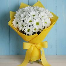 Букет Застенчивые лепестки в Кемерово Букет цветов из: Хризантемы в Кемерово