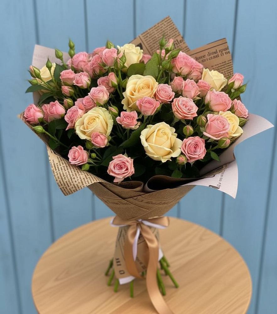 Букет варенье из роз в Кемерово Букет цветов из: Розы в Кемерово