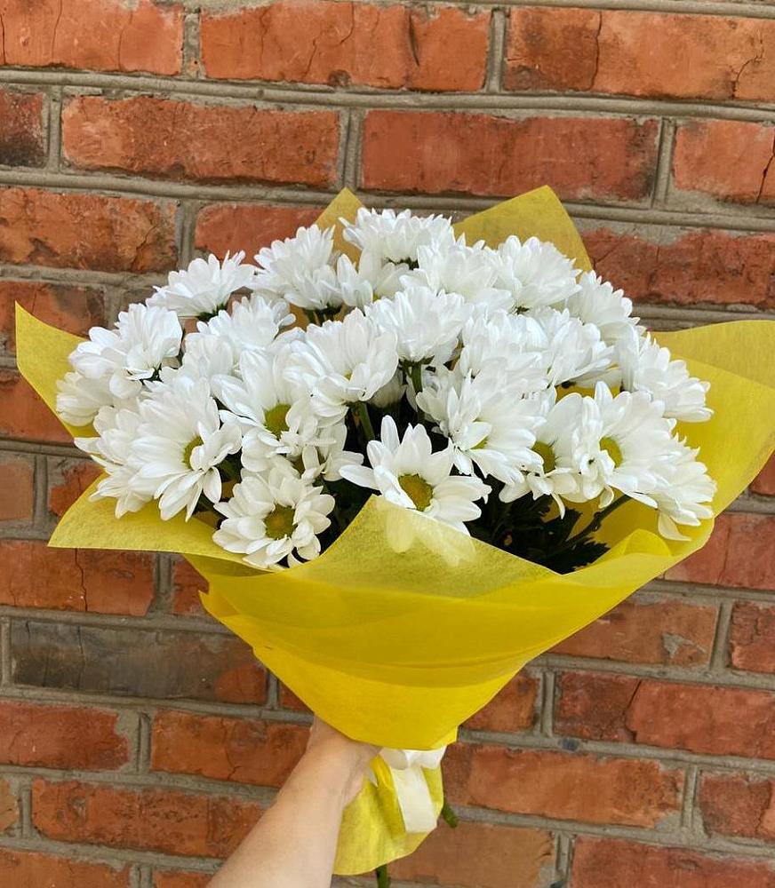 Букет Застенчивые лепестки в Кемерово Букет цветов из: Хризантемы в Кемерово