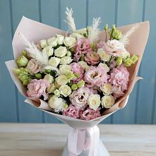 Букет цветов из:  Альстромерии и Розы #REPLACE_PRED# Кемерово