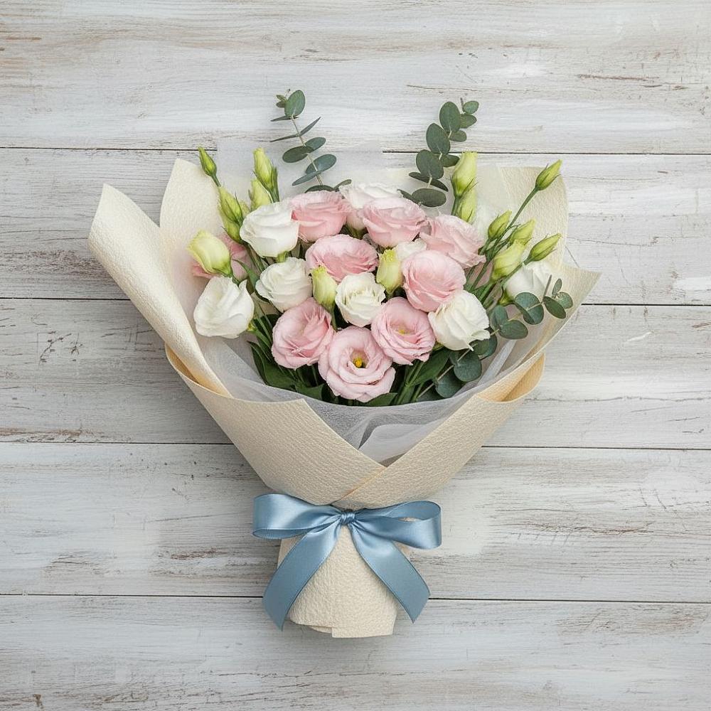 Букет цветов из: Лизиантусы в Кемерово